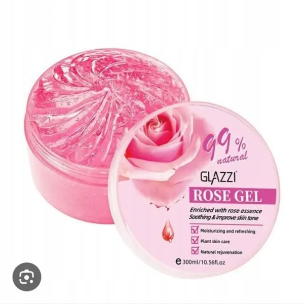 Gel facial de extracto de rosas