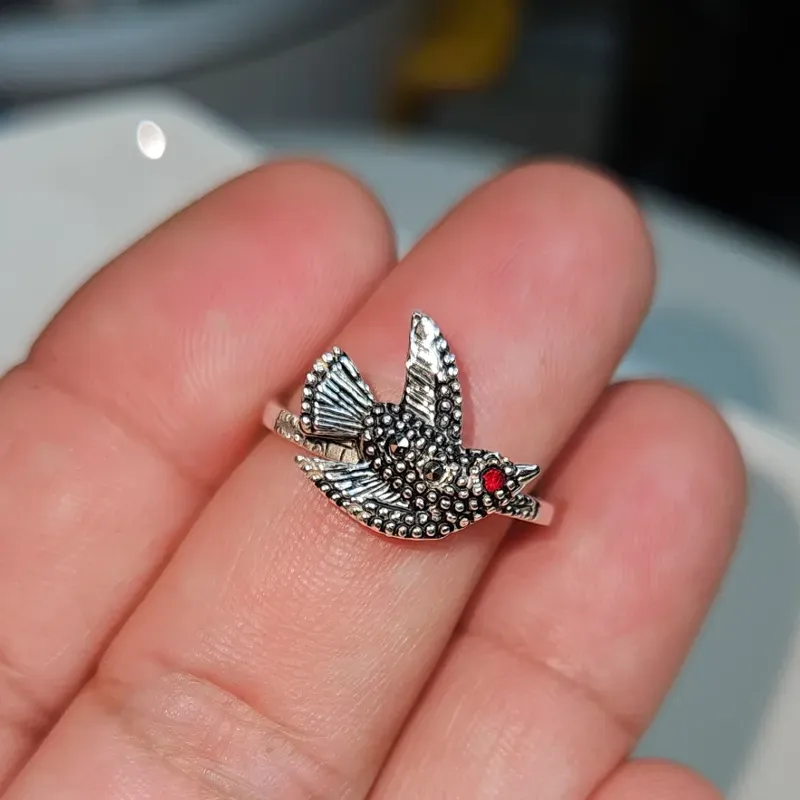 Anillo de plata 925 y Marquesitas