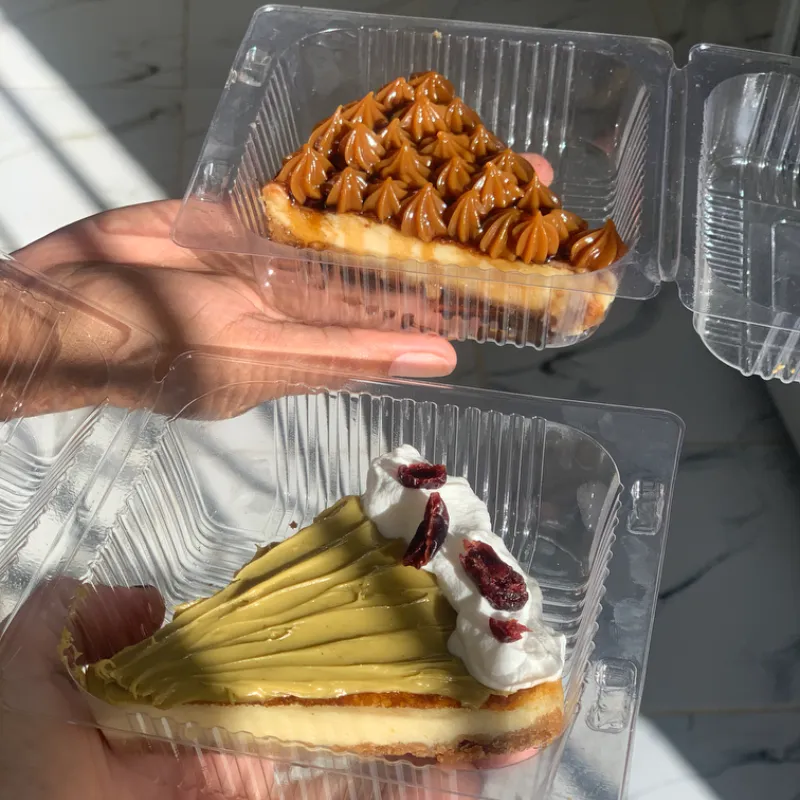 Cuñas de cheesecake