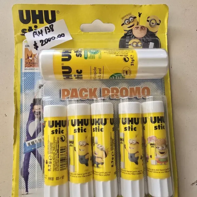 SET GOMAS DE PEGAR TUBOS DE 6 U