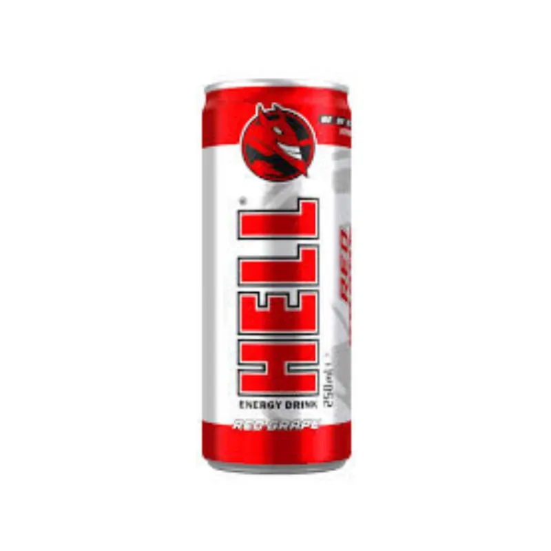 Bebida energizante Hell Uva Roja  250 ML