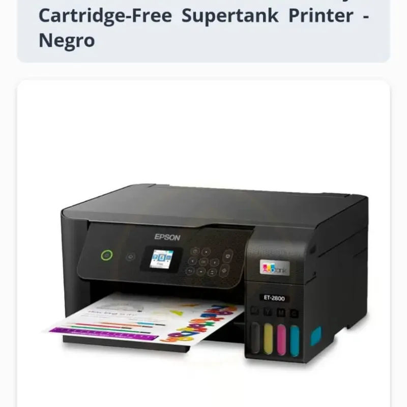 ️ Epson – EcoTank ET-2800 Wireless Color All-in-One Supertank (Negro) ⚡