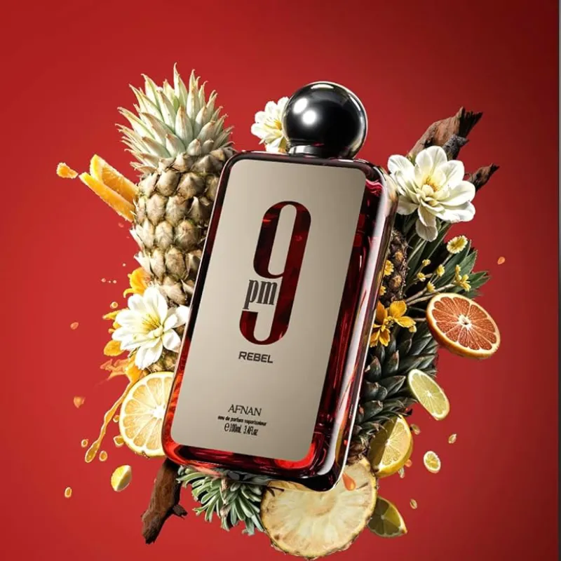 Afnan 9 AM Pour Femme Eau De Parfum, 3.4 onzas