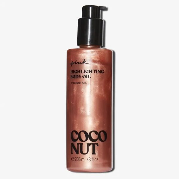 Aceite corporal iluminador de coco