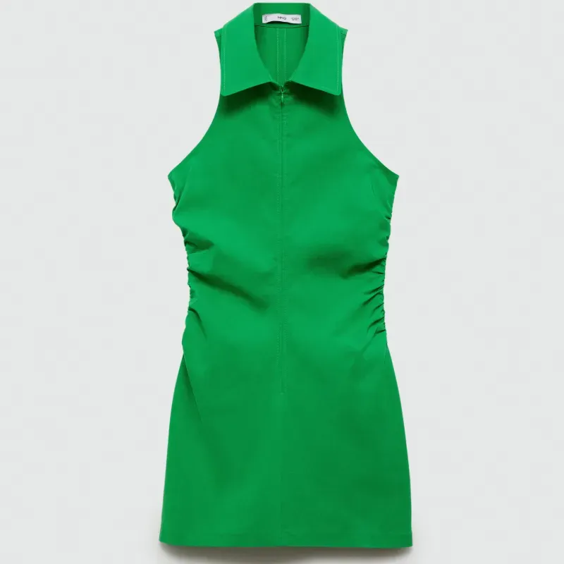 Vestido camisero cremallera