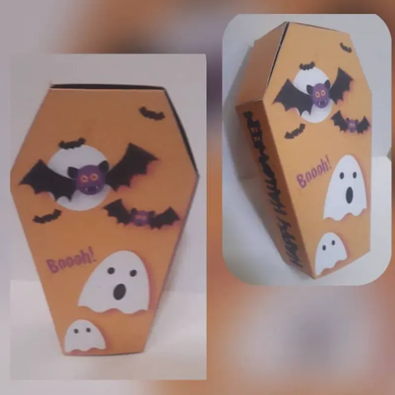 Cajita ataúd Halloween