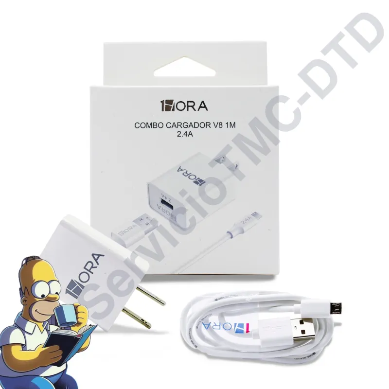 Combo de Cable con Cargador 1HORA 12W