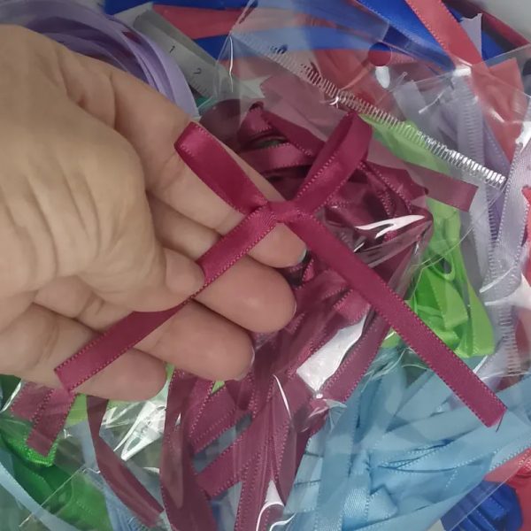 Lazos rojos Borgoña para estilo coquette  x15
