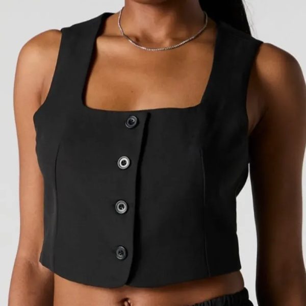 Chaleco negro elegante