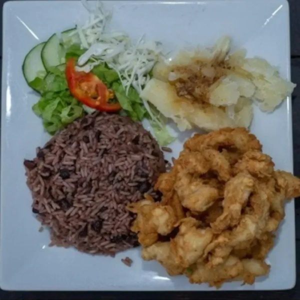 Fajitas de pollo con guarnición 150g