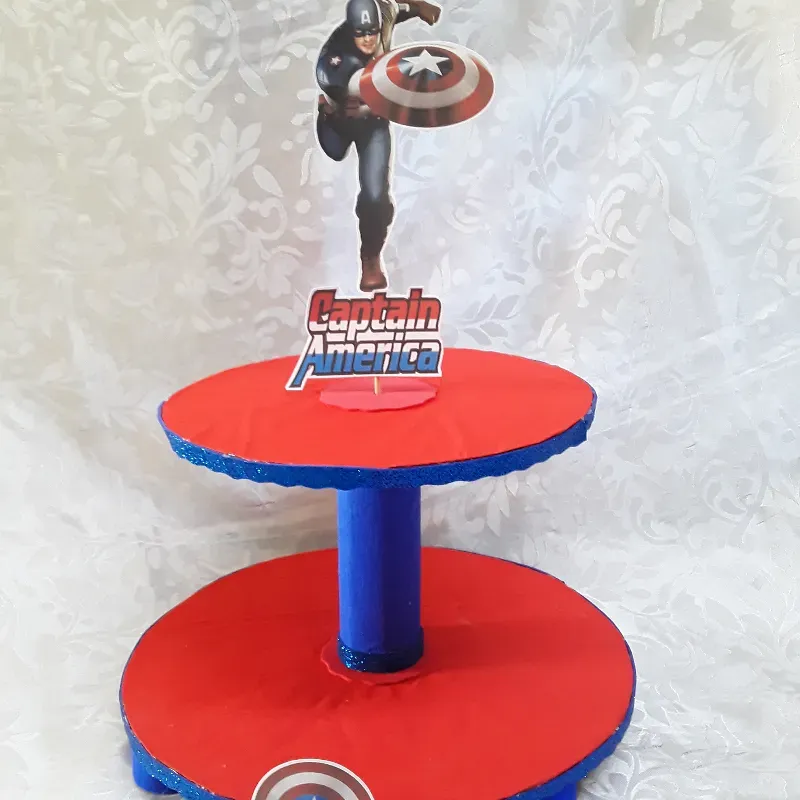Base para cupcakes Capitán América
