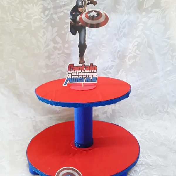 Base para cupcakes Capitán América