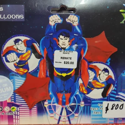 Set de 5 globos inflables superman