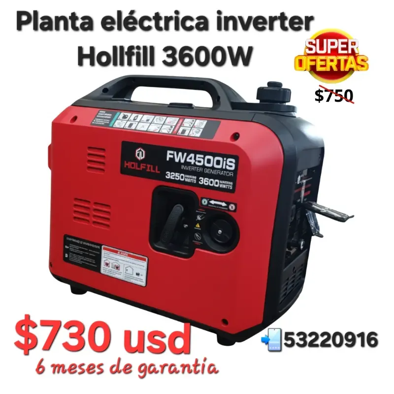 PLANTA ELÉCTRICA INVERTER HOLLFILL 3600W
