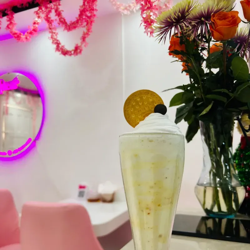 Batido de Palomitas de maíz con chocolate blanco