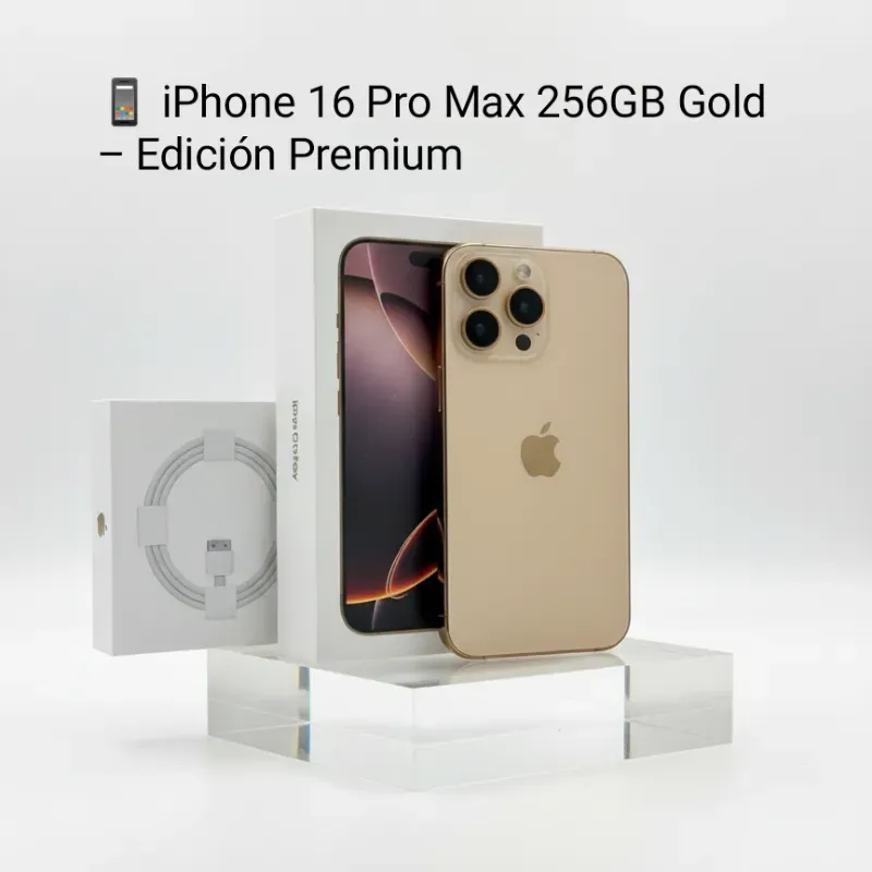  iPhone 16 Pro Max 256GB Gold – Edición Premium