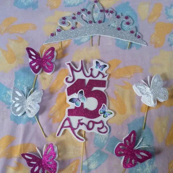 Juego de Topper para quinceañera