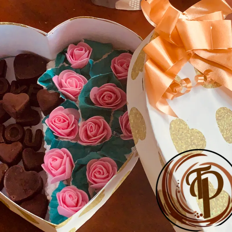 Corazón y sus flores 