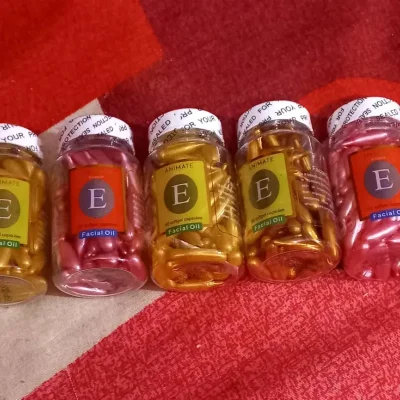 Capsulas de vitamina E facial