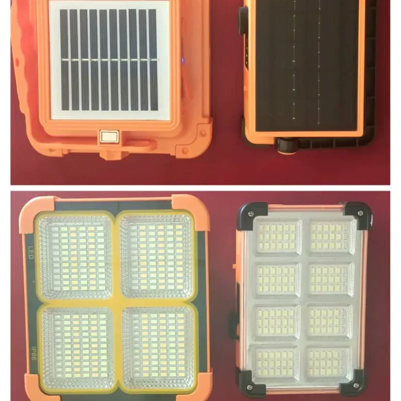 Lamparas recargable con batería de litio de alta potencia energía solar. 20 USD
