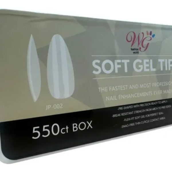 Soft gel tips almond 550 u