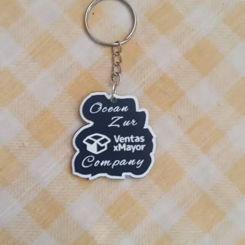 Llavero de bicapa personalizado