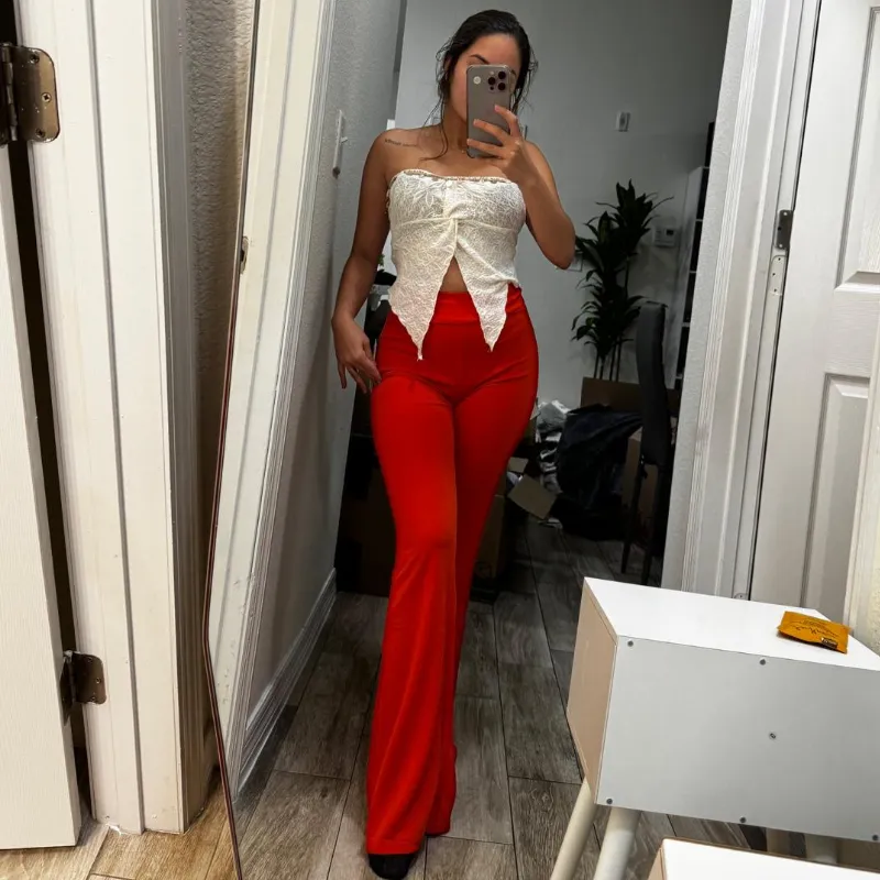 Pantalón de vestir naranja