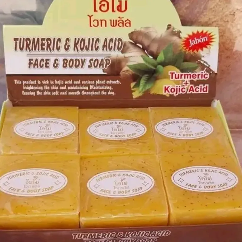 Jabón de cúrcuma  y ácido kójico