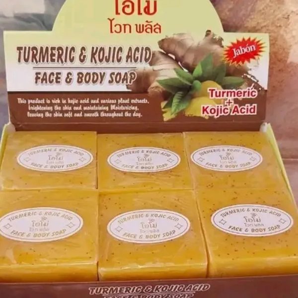 Jabón de cúrcuma  y ácido kójico