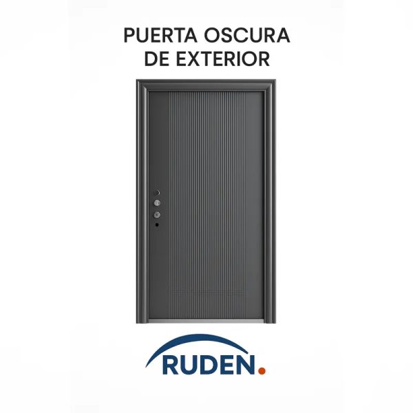 Puertas gris s/ mirilla