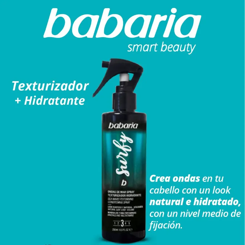 Spray texturizador de _babaria_ Surfy