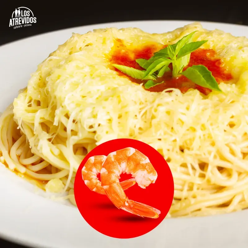 Spaguetis de Camarones