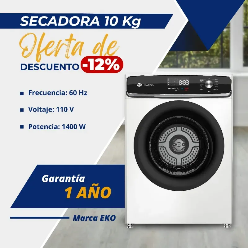 SECADORA AL VAPOR 10 KG EKO 110V (FAD)
