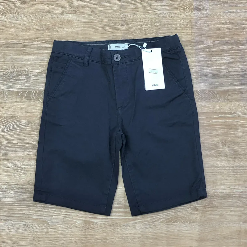 Short Mango color azul oscuro