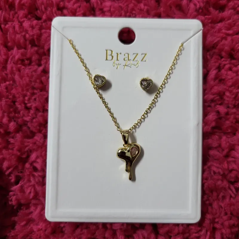 Set de cadena y aretes