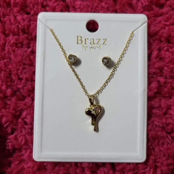 Set de cadena y aretes
