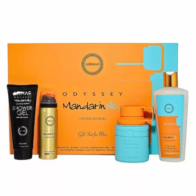 Armaf Mandarin Sky Gift Set for Men (4 Pieces)