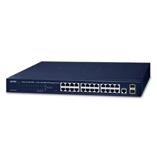 Switch GS-4210-24T2S IPv4/IPv6, 24-Port 10/100/1000Base-T + 2-Port 100/1000MBPS SFP L2/L4 SNMP Administrable