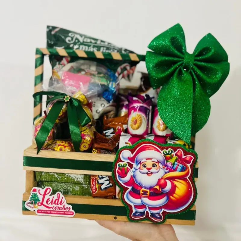 Caja de regalo en verde