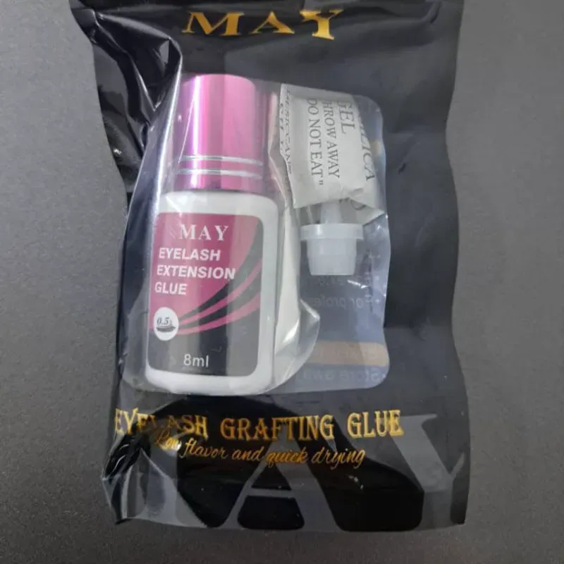 Adhesivo pestañas pelo a pelo rosado