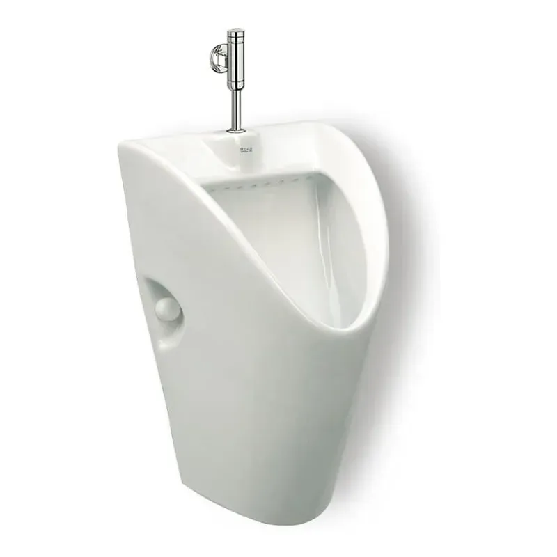 Urinario con enchufe de alimentación superior, sifón kit de fijación y tapa desagüe