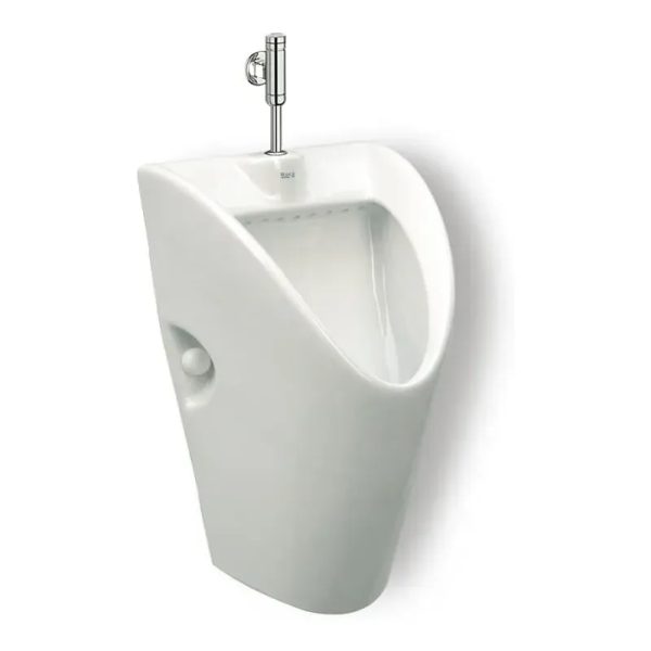 Urinario con enchufe de alimentación superior, sifón kit de fijación y tapa desagüe