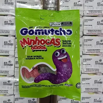 Gomitas Gusanos Acidos 64g Gomutcho