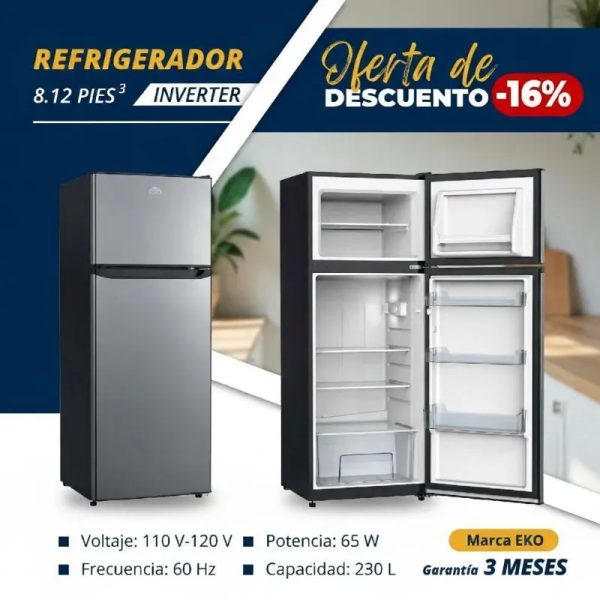 REFRIGERADOR 8.1 PIES INVERTER EKO (FAD)