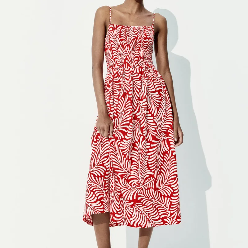 Vestido Estampado Tirantes