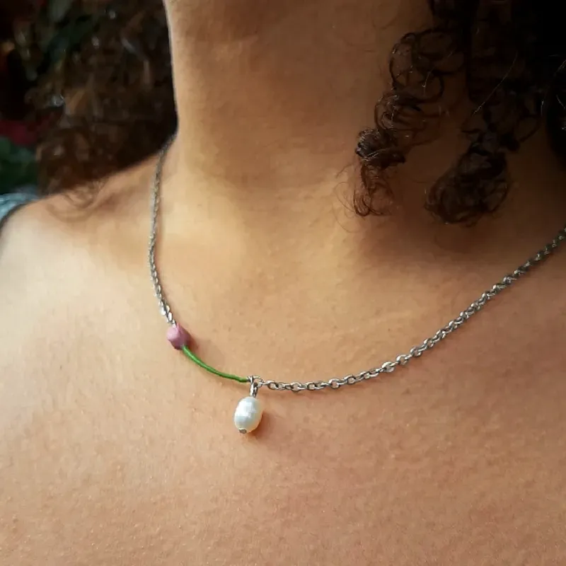 Collar de Tulipán y Perla