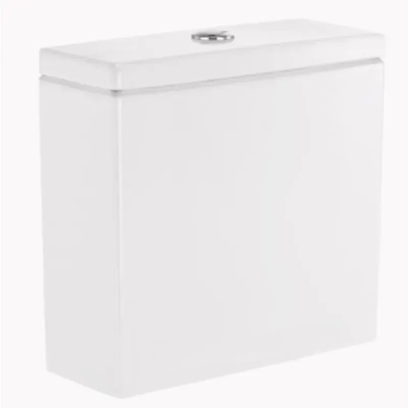 Tanque con tapa, juego fijación y mecanismo doble pulsador 4.5/3 litros alimentación, blanco