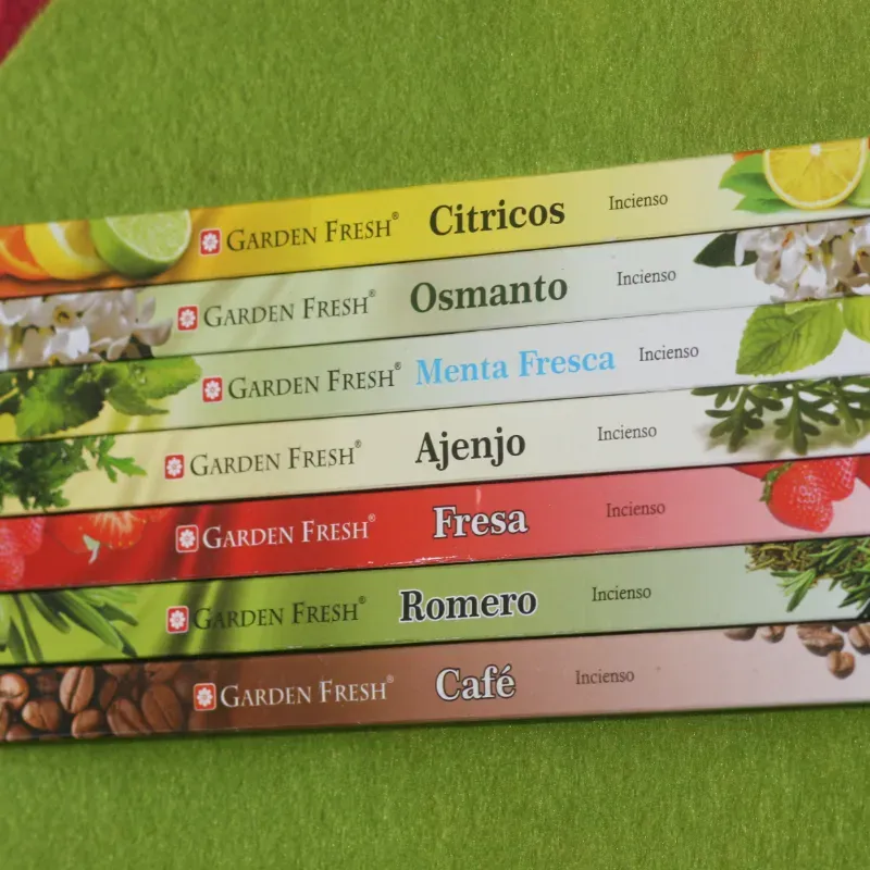 Inciensos Indios de frutas y especias