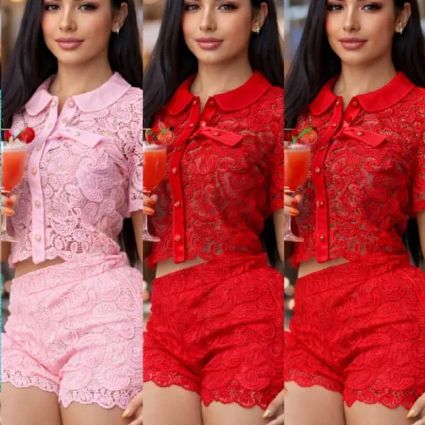 Conjunto de blusa y short