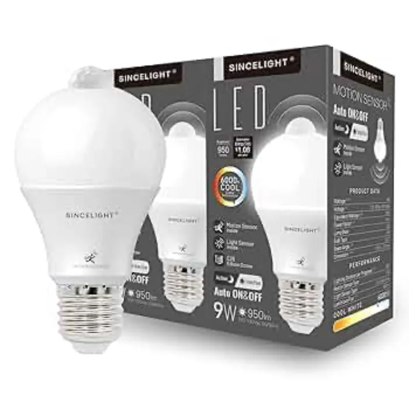 Bombillo E26 con Sensor 5000K Blanco